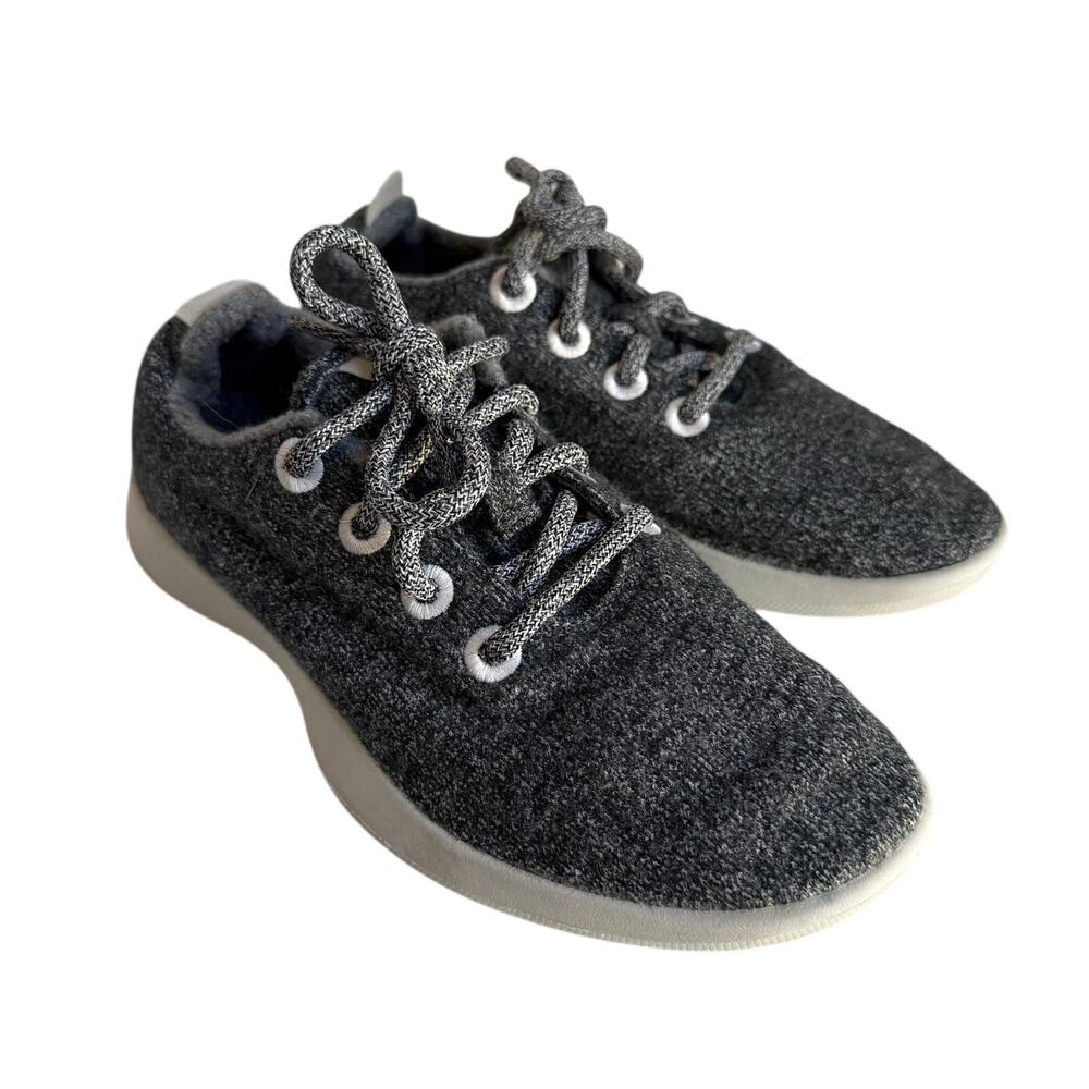 Allbirds Wool Runners Charcoal Gray Athletic Sneakers Size 7